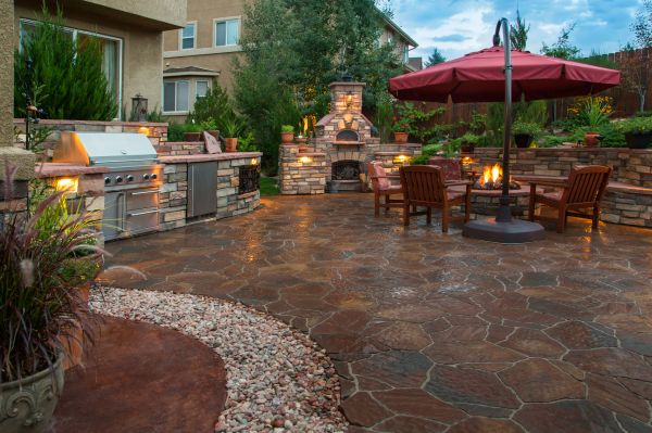 Stone Patio Construction in Parker